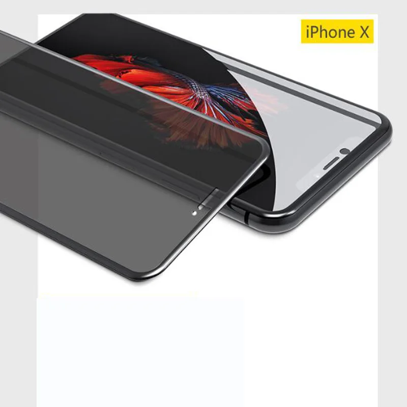 Оригинальная пленка для защиты экрана от шпиона защитная Apple iPhone X 2.5D полное