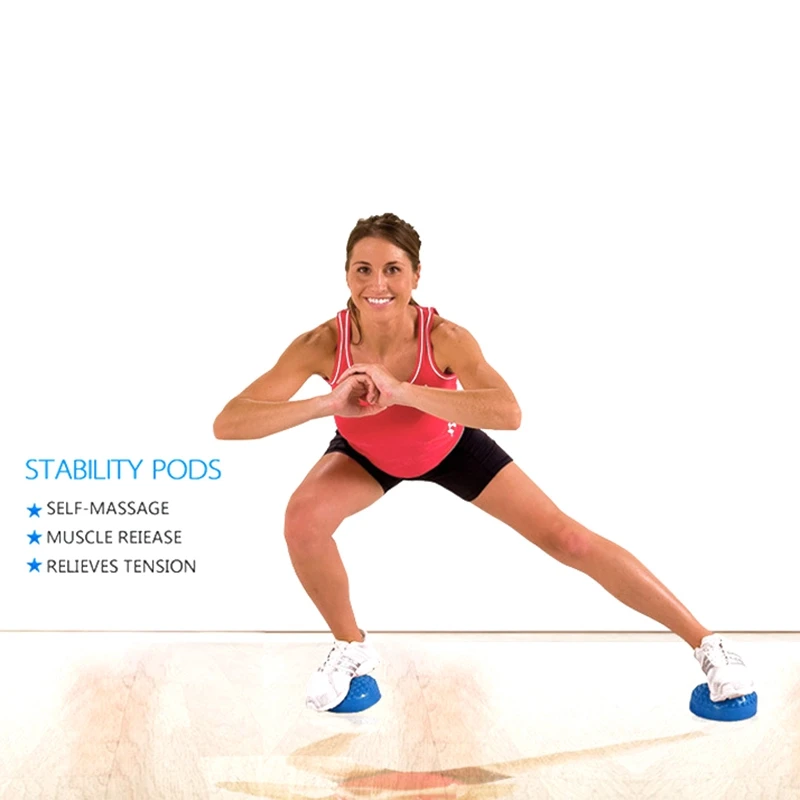 

Yoga Massage Ball Muscle Relaxing Relieve Pain Semicircle Shape PVC Yoga Fitness Accessories For Foot Back Waist