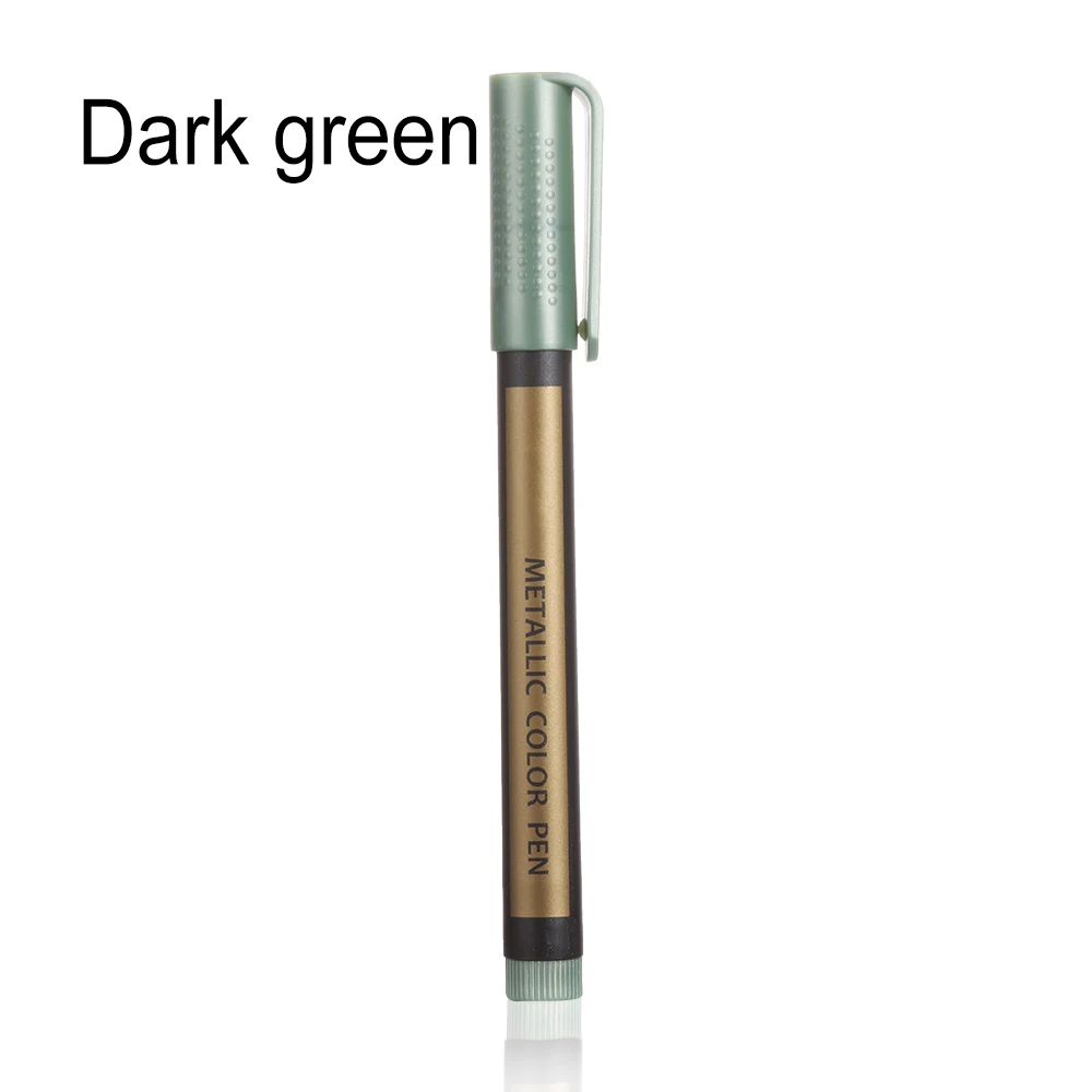 dark green 10 цветов универсальная Водонепроницаемая Перманентная Краска Маркер ручка диск для балансировки шин протекторы Резина Металл граффити фломастер на масляной основе - Цвет: dark green
