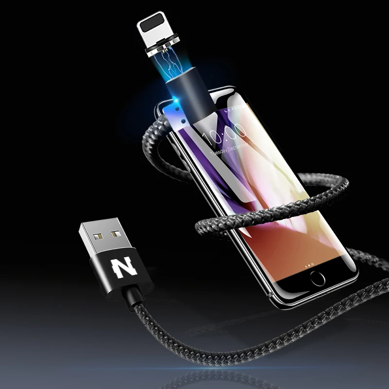 Магнитный зарядный USB кабель 3 в 1 NOHON быстрое зарядное устройство для iOS iPhone iPad Samsung
