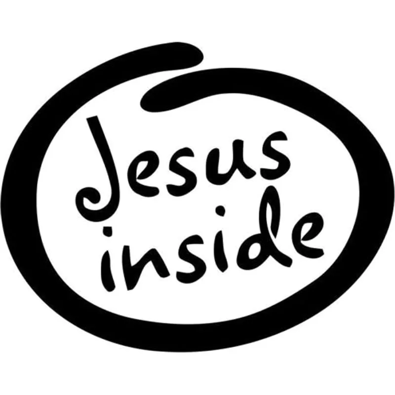 

15.5X12.3CM JESUS INSIDE Originality Car-styling Vinyl Decal Car Sticker S8-0718