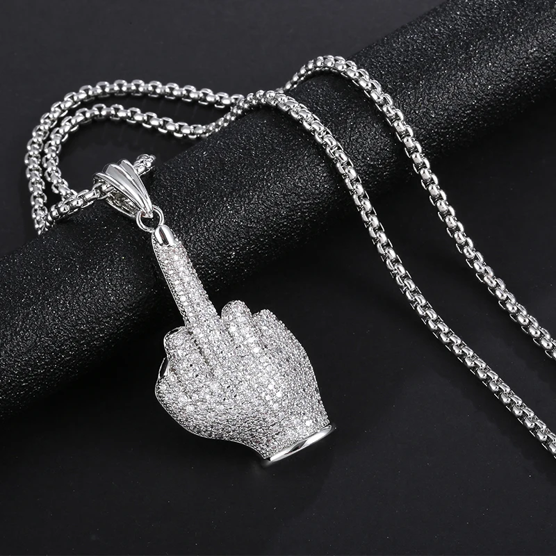 Хип-хоп стиль тренд ювелирные изделия &quotпрезрение&quot Уличный танец Кулон