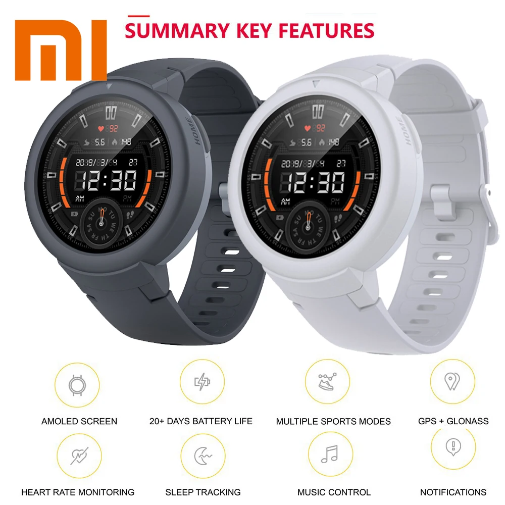 Подарочный ремешок новая версия Huami AMAZFIT Verge Lite Смарт часы GPS IP68 Водонепроницаемые