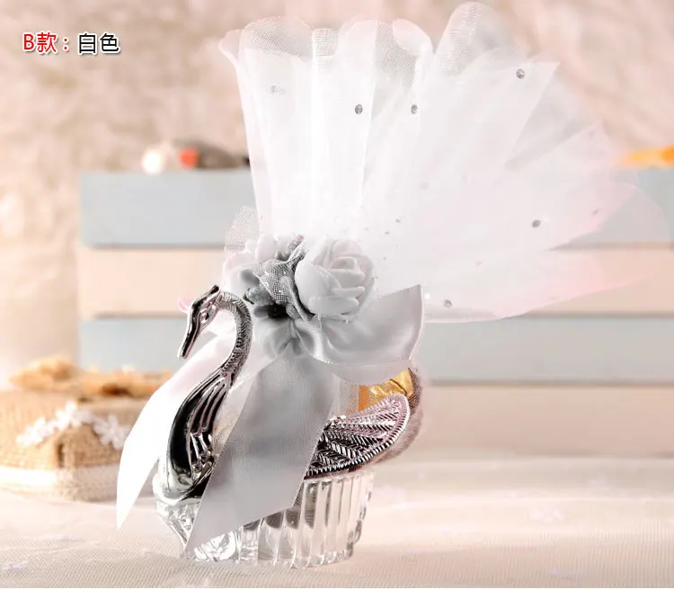 Элегантные акриловые Серебристые коробки для конфет в европейском стиле 24 шт.