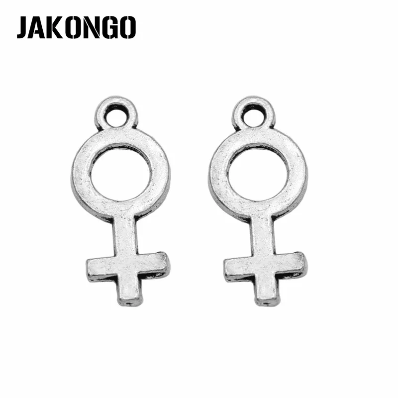 JAKONGO Antique Silver Plated Mother Sign Charms Pendant for Jewelry Making Bracelet Accessories DIY Handmade 18x8mm 20PCS/lot | Украшения