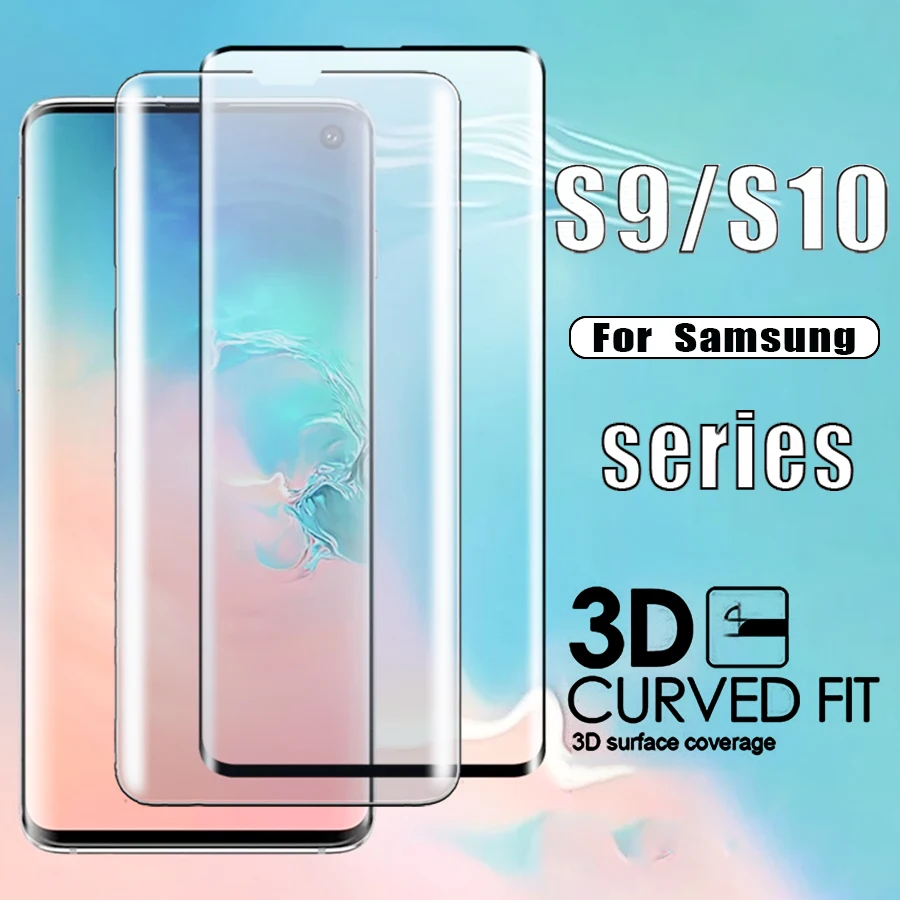 Закаленное защитное стекло для Samsung galaxy s10 s10e s9 plus 10 s 9s|Защитные стёкла и плёнки