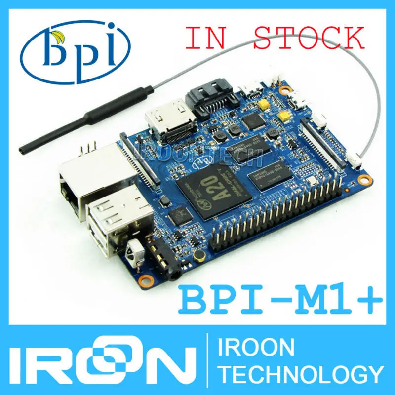 BPI-M1 + банан Pi M1 плюс A20 Dual Core 1 ГБ Оперативная память на борту Wi-Fi с открытым
