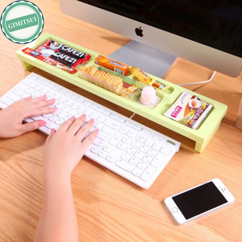 Многофункциональный рабочего Storage стойки Организатор держатель Полка Мониторы