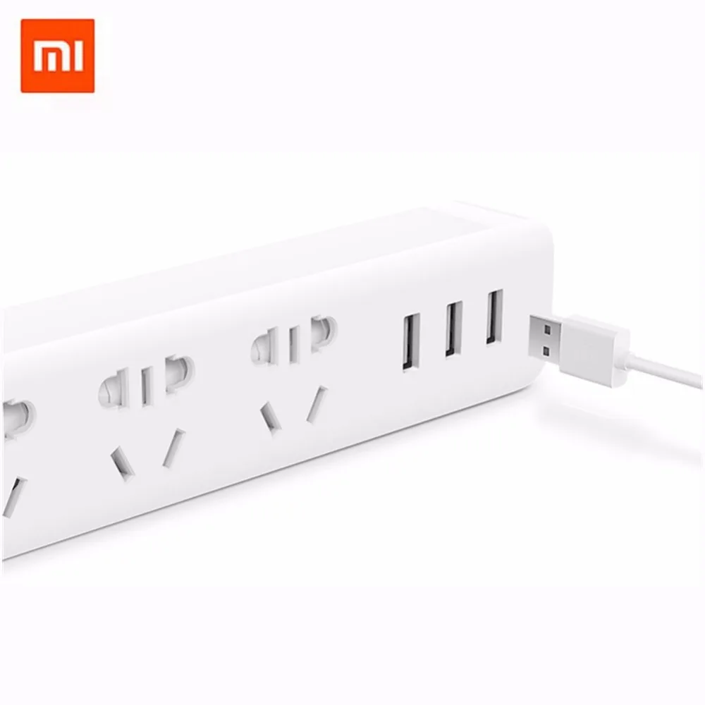 Блок розеток с удлинителем Xiaomi оригинальный многофункциональный удлинитель 3 USB