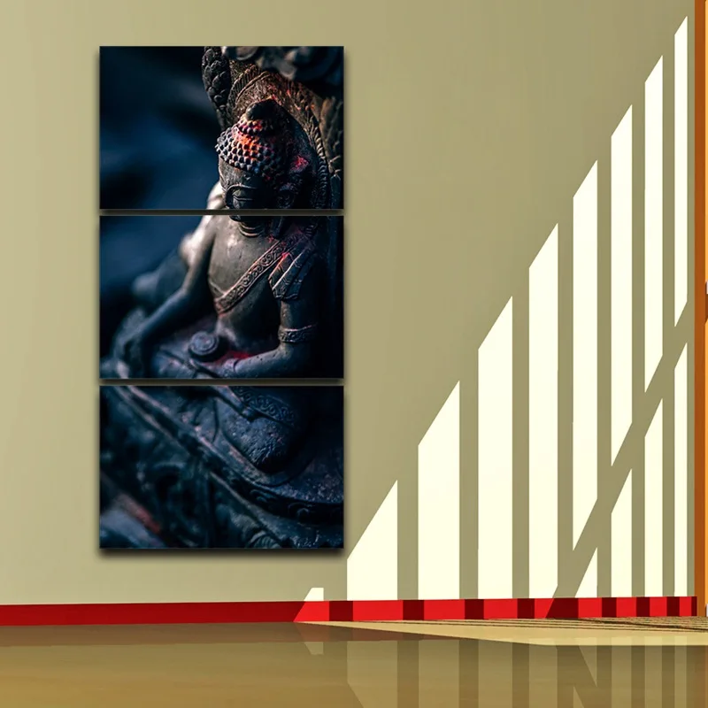 

Buddha Statue Spray Oil Painting Decoration Artistic Printed Drawing on Canvas Printed Home Decor Framed wall art picture TP0033