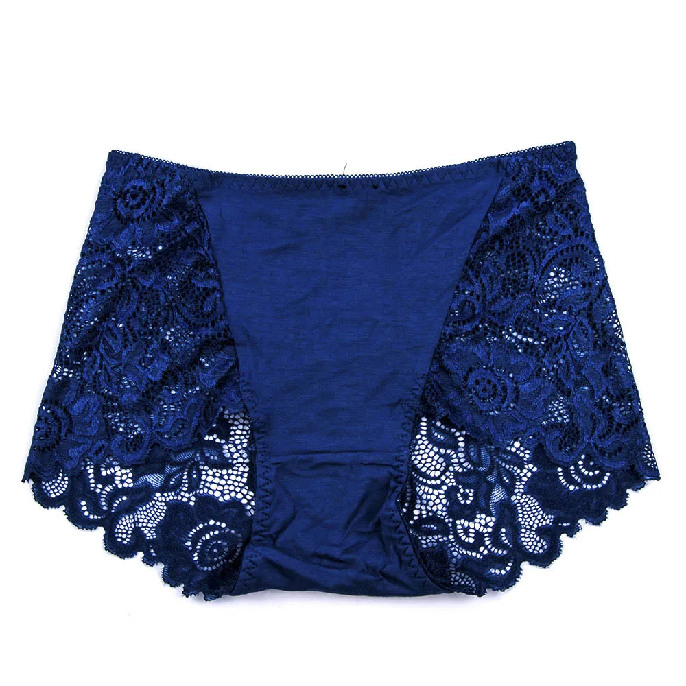 Royal blue 1 шт., кружевные трусики, женское сексуальное нижнее белье, модное нижнее белье, нижнее белье, шорты-боксеры, розовые, белые, женские трусы с высокой талией, трусики - Цвет: Royal blue