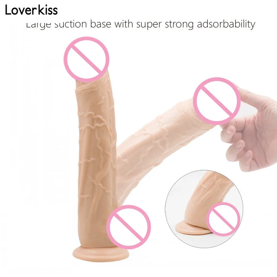 Loverkiss длинный реалистичный огромный фаллоимитатор с присоской 12 6*2 2 дюйма