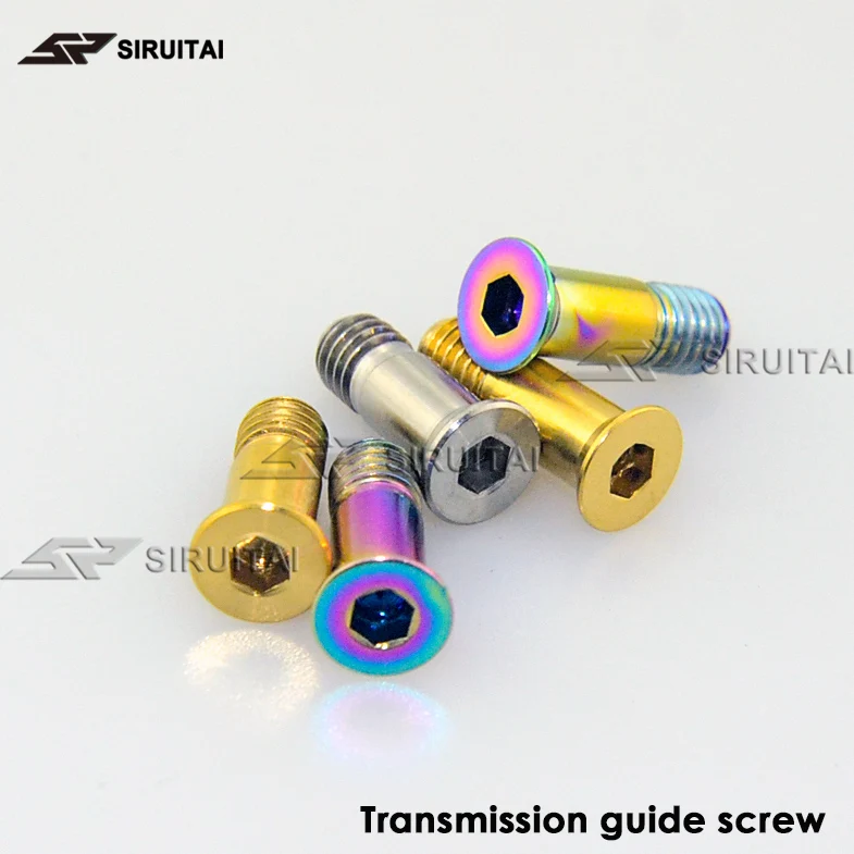 2 шт. задняя передача велосипеда маленький направляющий болт M5X14.2mm из титанового