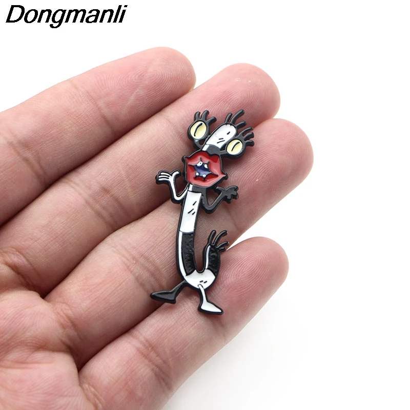 P3015 Dongmanli Монстры металлические эмалированные булавки и броши для женщин мужчин