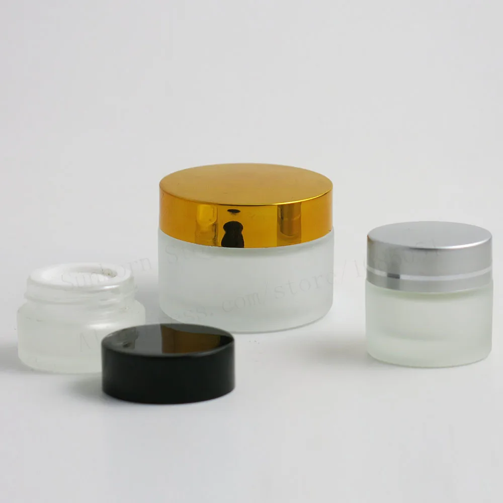10 шт. 5g г 20 30 50 100 Мороз пустые прозрачные по уходу за кожей крем Jar маломерит на 1/2oz 1