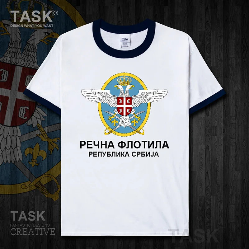 Футболка с коротким рукавом Air Force Serbia serbes SRB повседневная Армейская тактическая 01