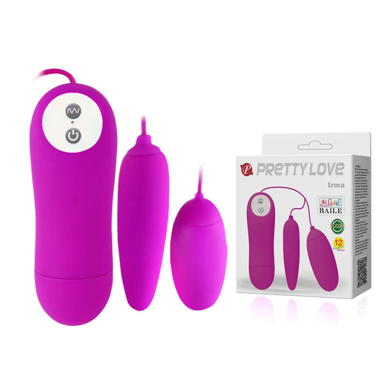 Силиконовый 12 скоростной Водонепроницаемый проводной Двойной вибрирующий яички