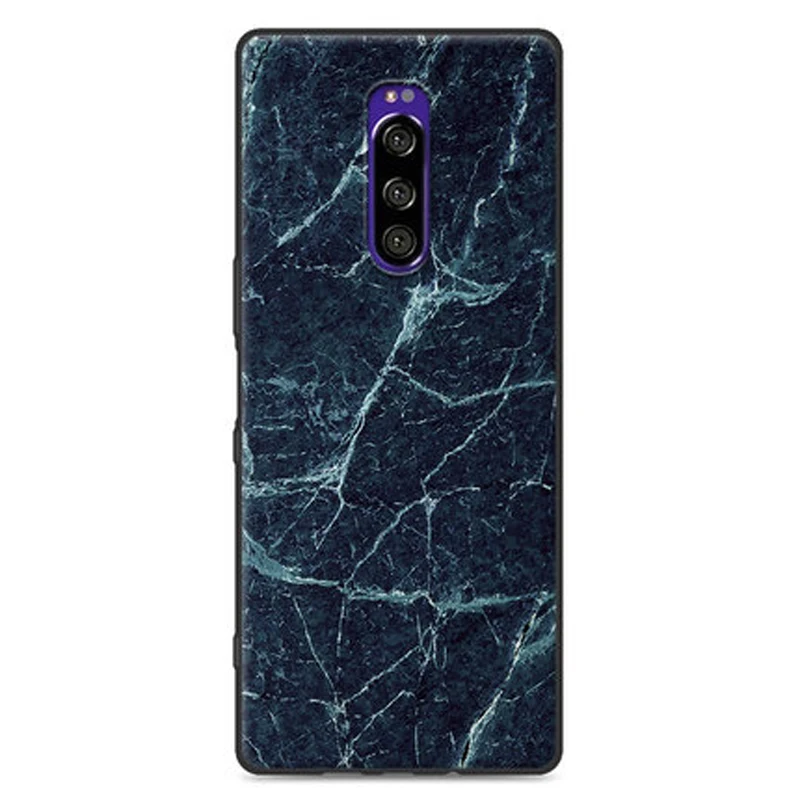 Для sony Xperia 1 чехол с деревянным камнем из мягкого силикона с узором TPU чехол для телефона sony Xperia 1 J8110 J8170 J9110 чехлы для sony 1