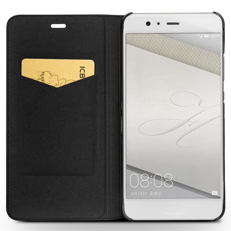 Классическая сумка QIALINO для телефона Huawei P10 P 10 Plus P10plus - футляр из тонкой натуральной кожи с откидной крышкой идеально подходит для смартфона.