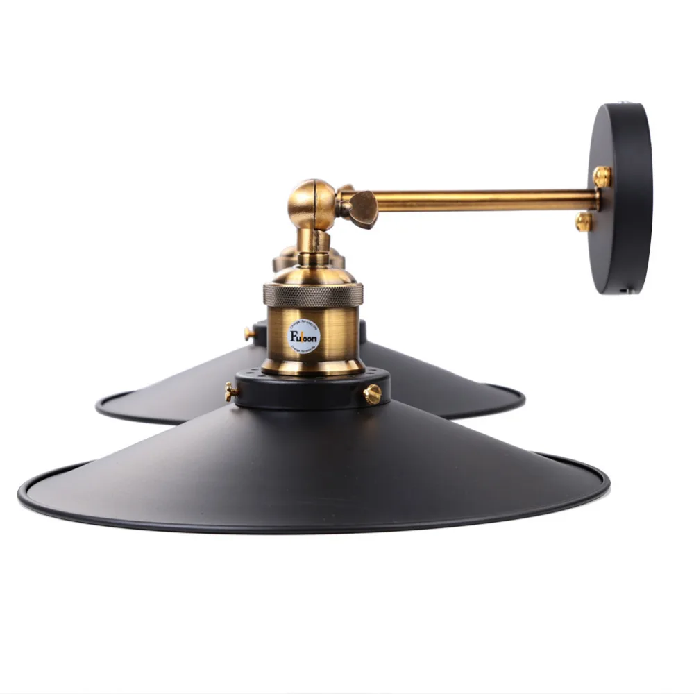Fuloon Промышленные Эдисон Ретро Двойной Головкой Настенный Светильник Возрасте