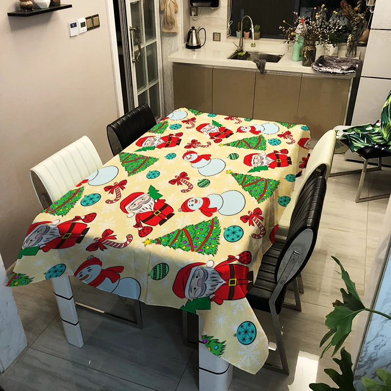 Christmas Series Tablecloths Decorative Wedding Tablecloth The Family Dinner Table Custom Sizes | Дом и сад