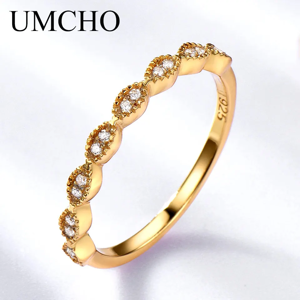UMCHO Настоящее чистое 925 пробы серебряные кольца для женщин бесконечность навсегда любовь годовщина, обещание кольцо серебро 925 ювелирные изделия