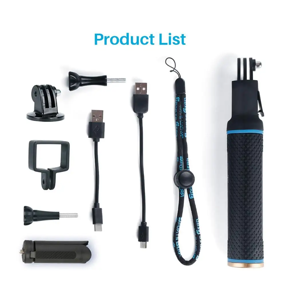 5200 мАч рукоятка для Osmo Pocket Gopro Here 7 6 5 eken Sjam power Stick Bank Аксессуары для экшн-камеры с Ulanzi V2 чехол - Цвет: Handgrip OP-3 Kit