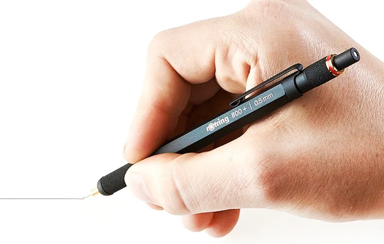 Rotring 800+ механический карандаш 0,7/0,5 мм Металл серебро/черный многофункциональная ручка дизайн карандаш для рисования, конденсаторная ручка, стилус
