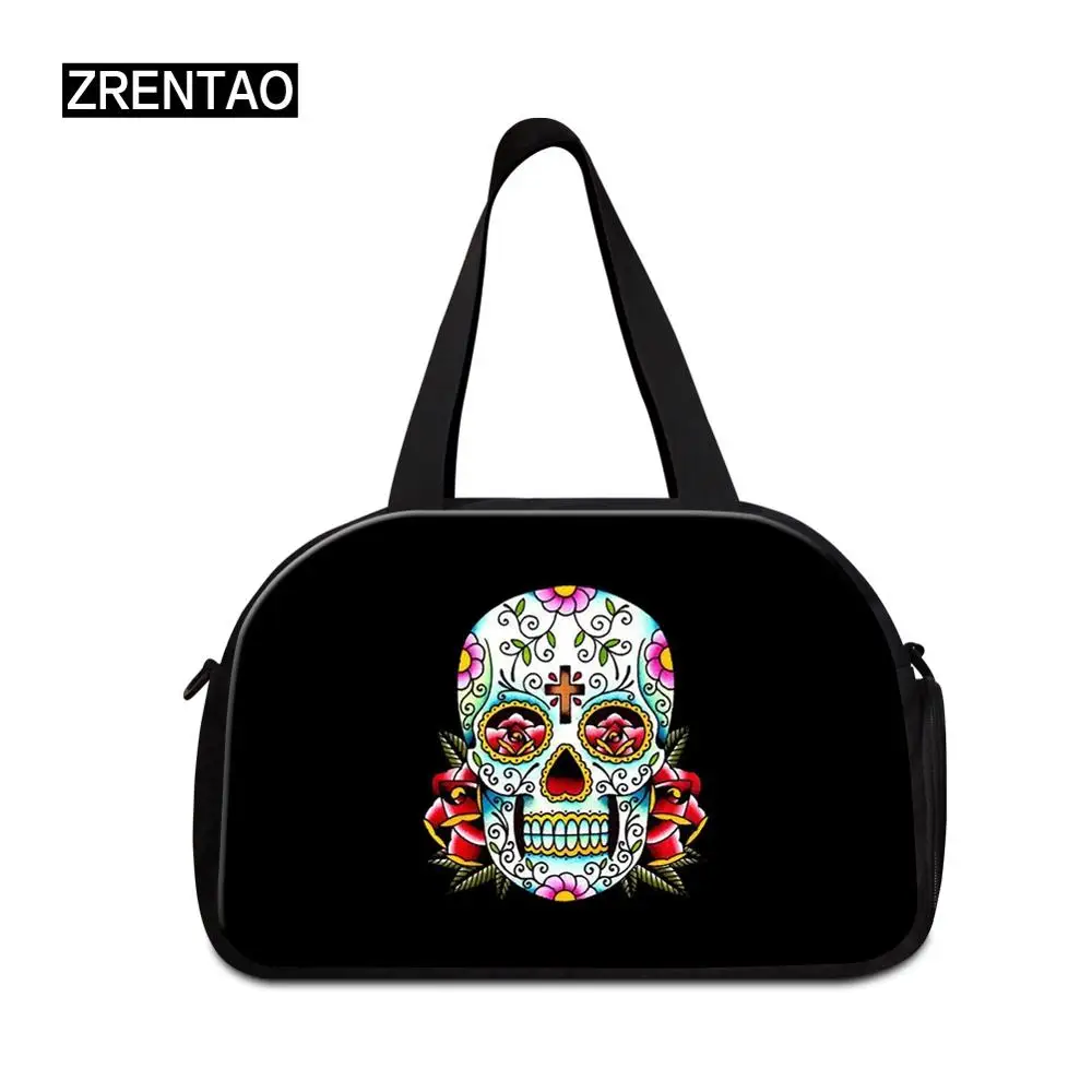 YogaFitnessBag с черепом сумка для обуви нейлоновая тренировочная через плечо