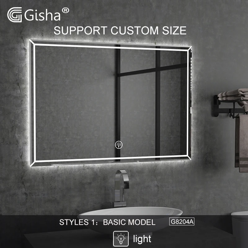 Custom Size  Illuminated Smart Mirror LED bathroom mirror Anti-fog Backlit Mirror Makeup Mirror Bluetooth-compatible speaker