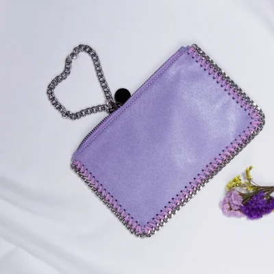 light purple 12x18cm Для женщин сумка-клатч держатель для карт для телефона Сумки большие кожаные бумажники портмоне моды мешок дамы наручные сумки подарок - Цвет: light purple 12x18cm