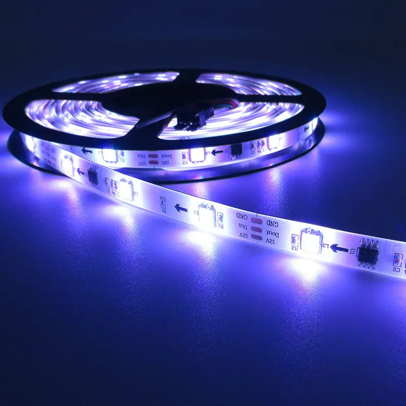 12V 30/48/60 светодиодный s/m WS2811 полосы 5050 SMD RGB пикселей гибкие светодиодные ленты адресуемых цифровой Рождество