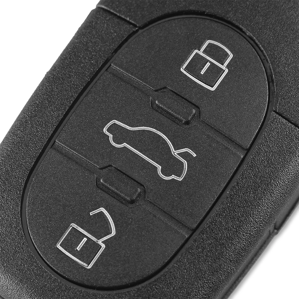 Сменный Чехол для автомобильного ключа брелка KEYYOU с 3 кнопками Audi TT A4 A6 A8 Quattro