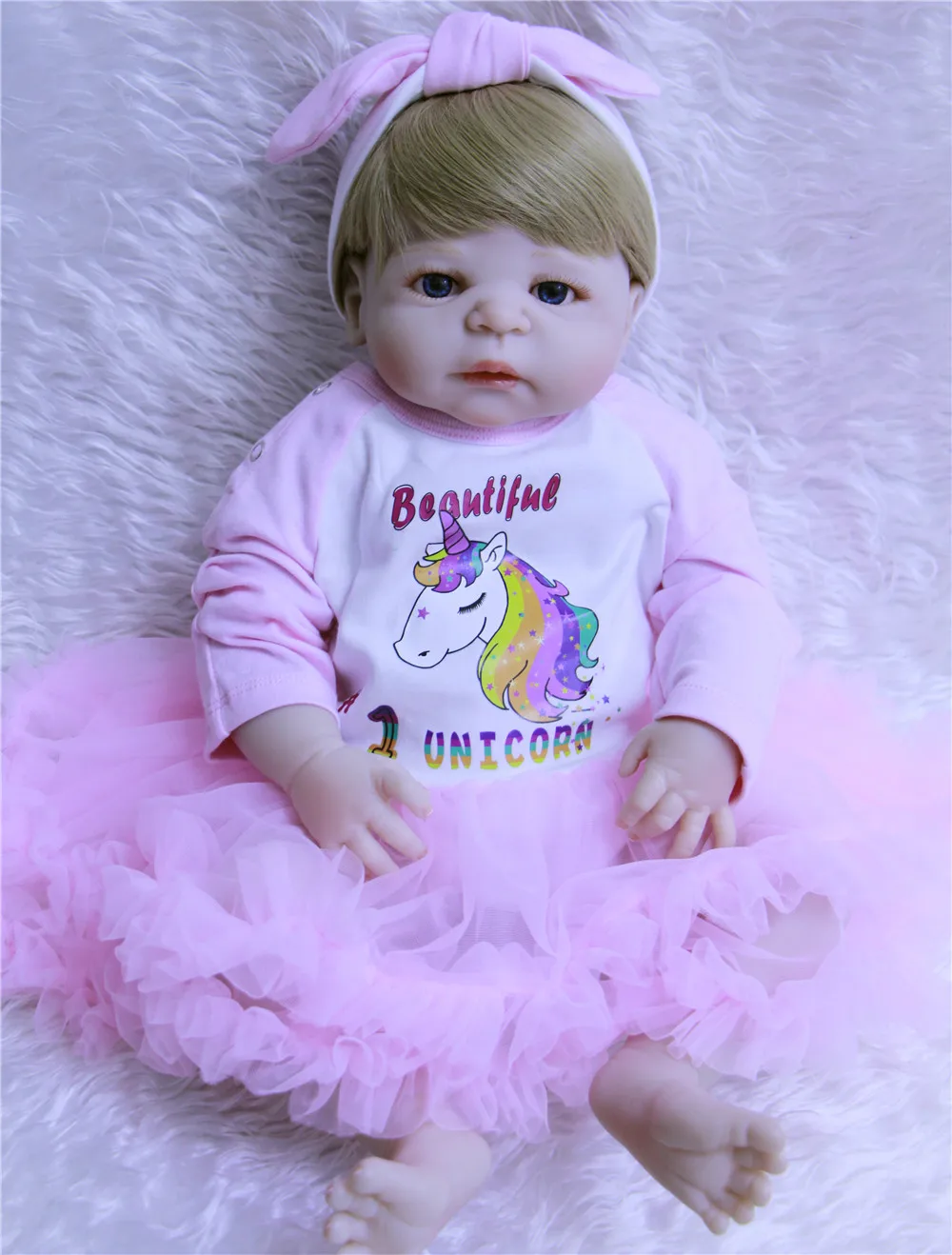 Кукла reborn boneca 55 см силиконовая ручная работа|reborn silicone|reborn dolls babiesdoll baby |