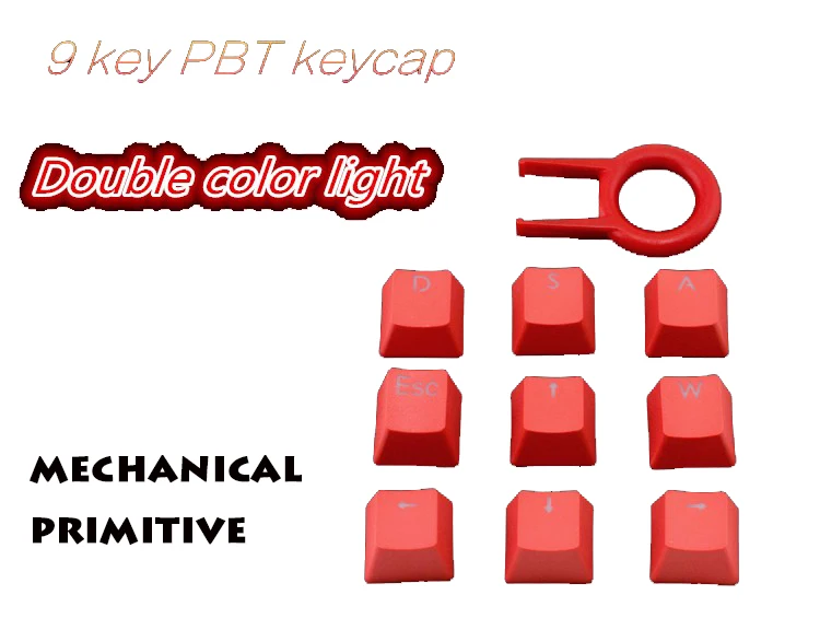 9 Keycap pbt двойной Цвет OEM Cherry MX Переключатель wasd и направление Ключ DIY клавиатура