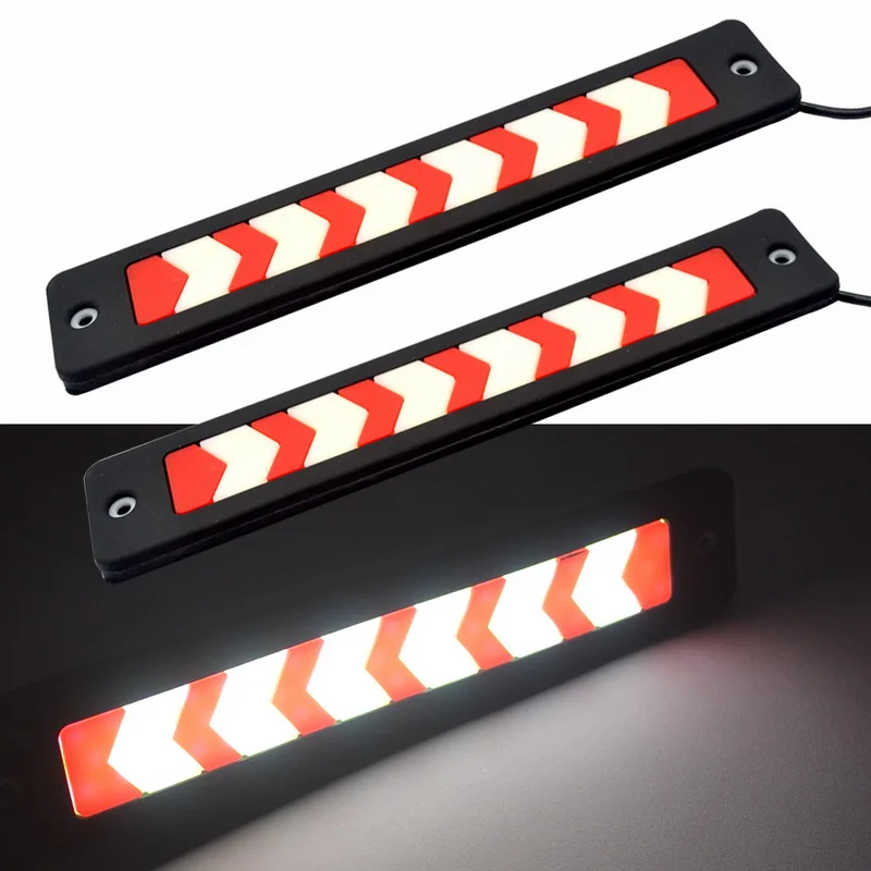 White 60SMD 2X Белый COB светодиодный Светодиодный фонарь постоянного тока 12 В 19 см дневное время ходовой свет Авто Внешние Гибкие Огни Водонепроницаемая противотуманная фара автостайлинг - Цвет: White 60SMD