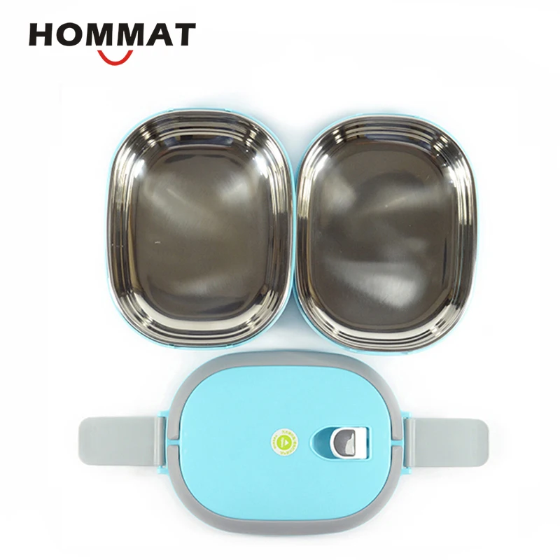 Stainless Steel Food Storage Bento Meal Box Portable Food Container Bento Box Metal Lunchbox Office School the goods for kitchen