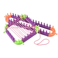 long adjustable knitting loom set for yarn cord knitter craft kit tool with hook needle with pegs all unfitted new design