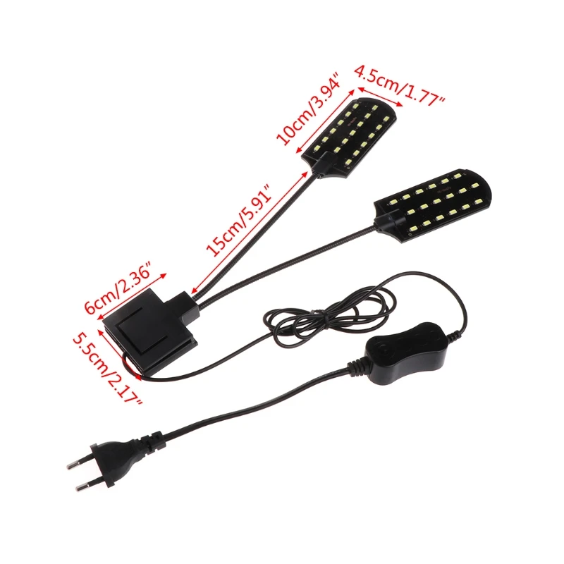 Новые аквариумные лампы мощностью 15 Вт с европейской вилкой освещение для