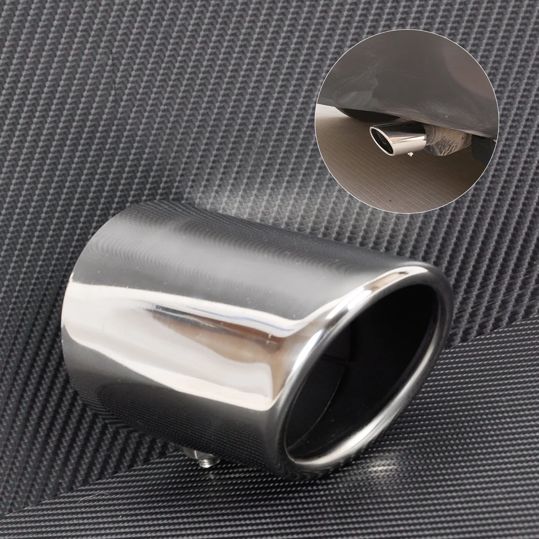 

CITALL 1Pc Stainless Steel Exhaust Tail Rear Muffler Tip Pipe For Toyota Rav4 MK3 2003 2004 2005 2006 2007 2008 2009 2010 - 2015