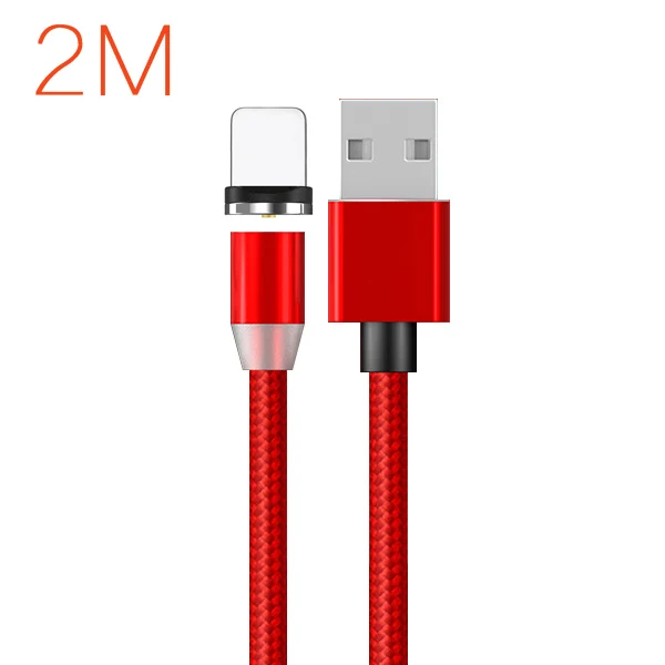 2 м 3 А Магнитный зарядный Micro USB кабель usb type C кабель для iPhone X XR samsung Xiaomi Мобильный телефон QC3.0 быстрое магнитное зарядное устройство - Цвет: 2M