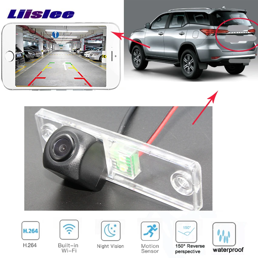 LiisLee беспроводная камера заднего вида для Toyota 4runner SW4 Hilux Surf 2002 ~ 2010 CCD ночного