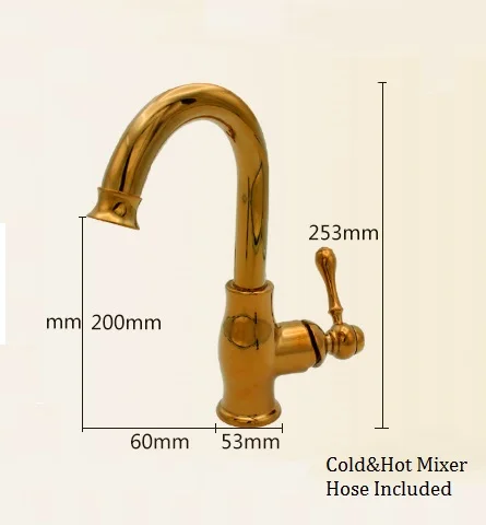 Faucet 304 нержавеющая сталь Золото Кухня овальная раковина и золотой Латунный смеситель RV прицеп яхта караван - Цвет: Faucet