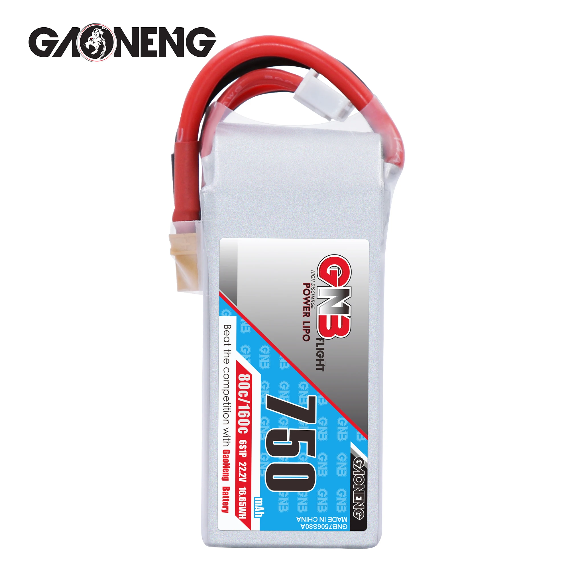 Gaoneng GNB 750 мАч 22 2 в 6S 80C/160C Lipo батарея XT30 или XT60 разъем для Emax Tinyhawk Kingkong LDARC Крошечный