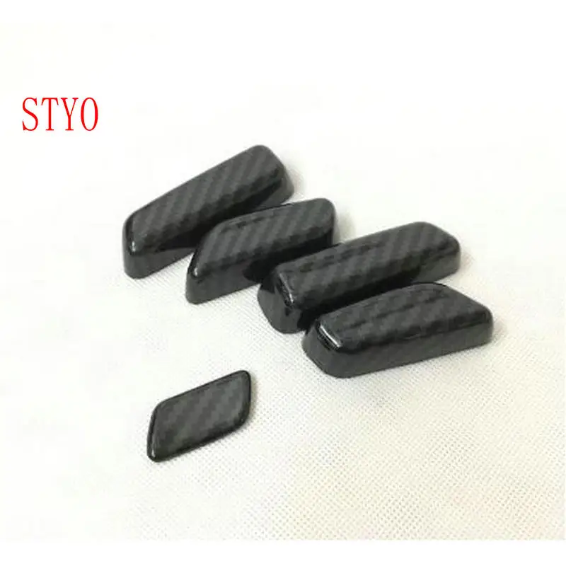 

STYO Car ABS Matte Carbon Fiber Interior Seat Adjustment Adjust Switch Cover trim For 2017-2018 LHD MAZDAS CX-5 CX5