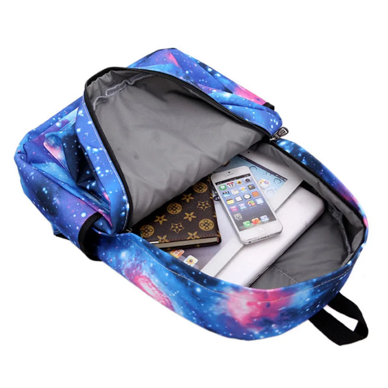Women Backpack SchoolBag Kids School Bags For Teenagers Girls Backpacks Starry Sky Printing Canvas Bag Mochila Infantil | Багаж и сумки