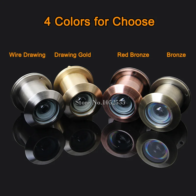 Высокое Качество 5 шт./лот 260 Градусов Латунь Широкий Угол Глазок Дверь просмотра