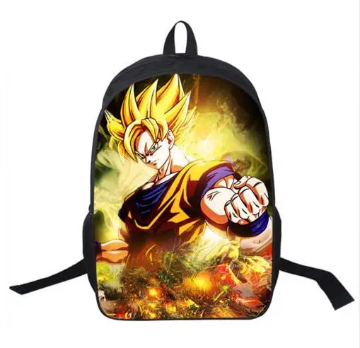 Аниме Dragon Ball рюкзак для мальчиков и девочек школьные сумки Супер Saiyan Sun с Гоку