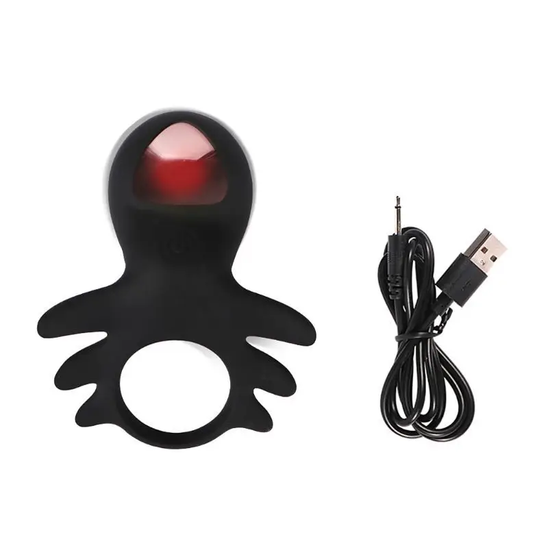 10 частотное вибрационное кольцо для пениса Силиконовое стимулятор USB