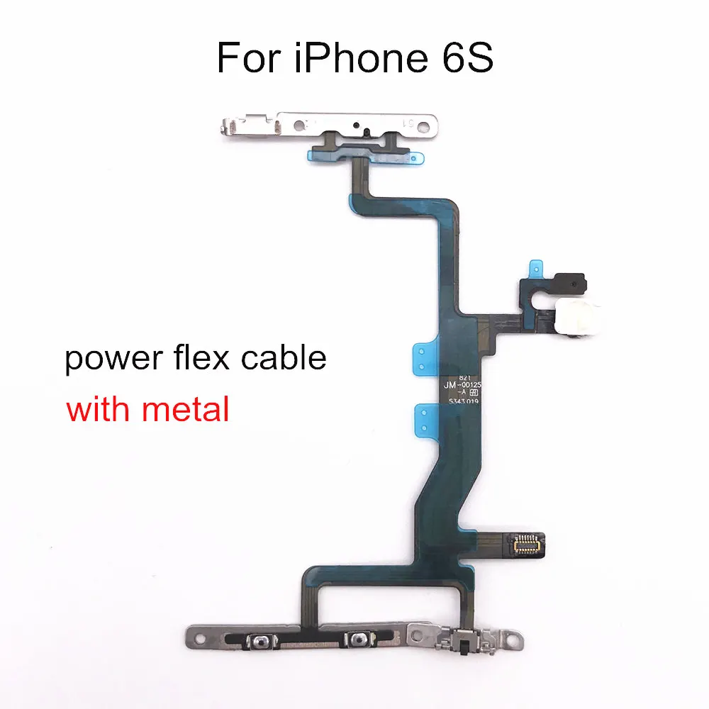 Гибкий кабель питания AYJ 5 шт./лот с металлическим корпусом для iPhone 5S 6 6S 7 8 Plus X XR XS Max